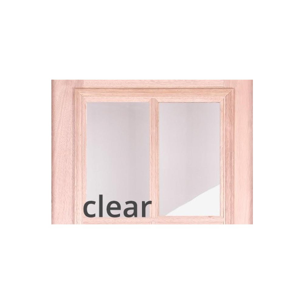 6/0x6/8 Mahogany Prehung Front Double Door | 6 Lite